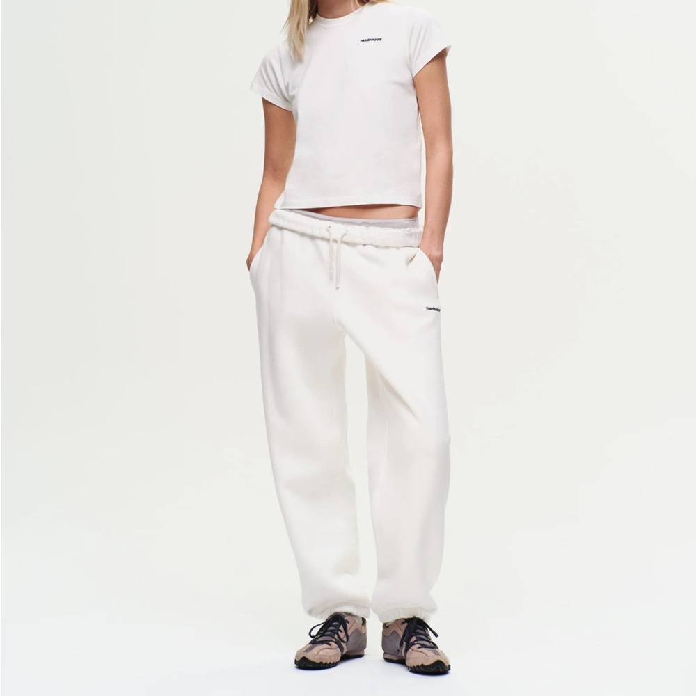 Madhappy Classics White Fleece Sweatpants